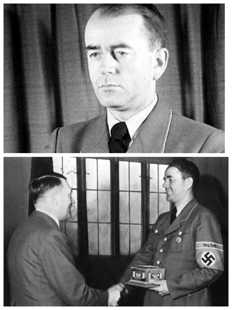 Albert Speer, 1905–1981 (επάνω), Χίτλερ και Σπέερ (κάτω)